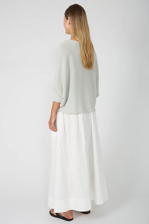 extension sleeve sweater / soft sage green