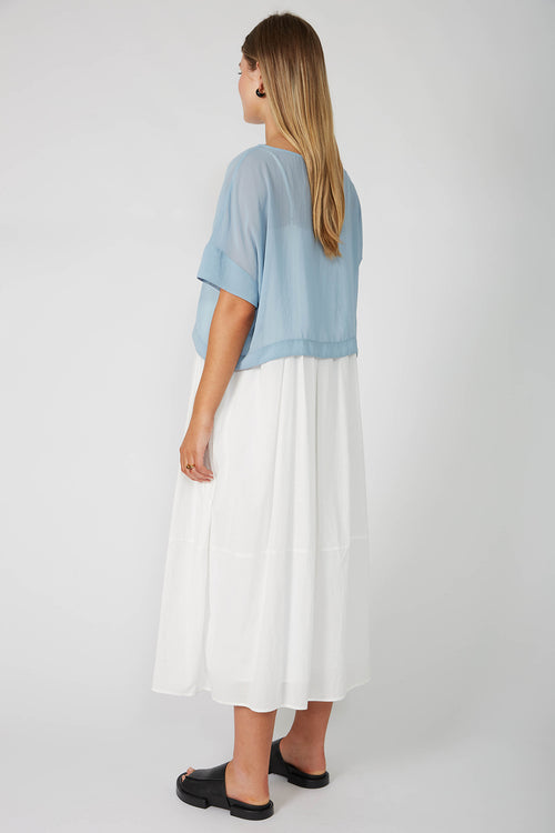 followed crop / dusty blue