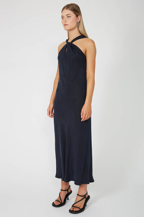 nemesis sleeveless maxi dress / dark navy