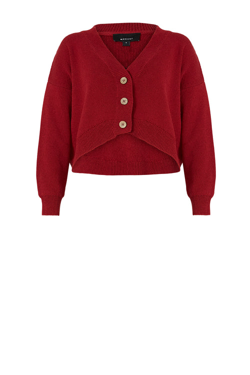 observe cardi / crimson red