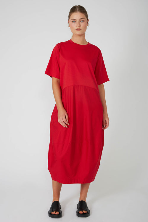 headspin dress / deep red