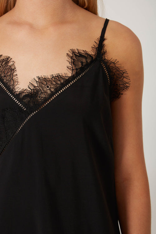 interweave maxi dress / black