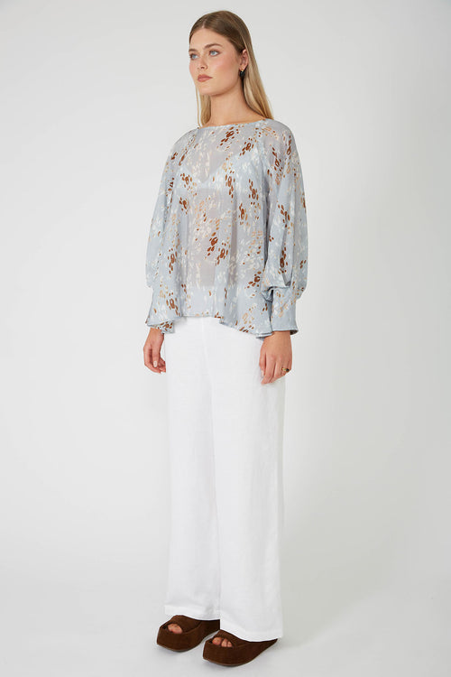 raven top / blue|tan scatter animal