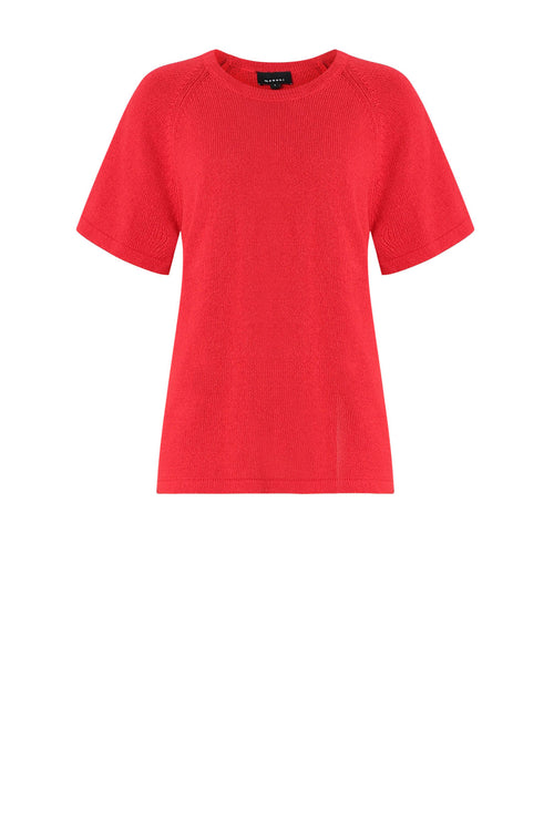 jet tee sweater / red
