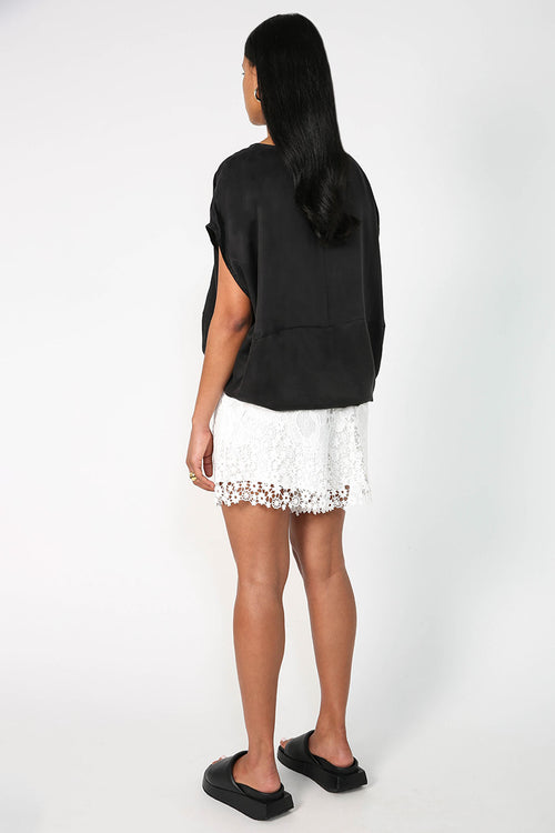 ravel short / white lace