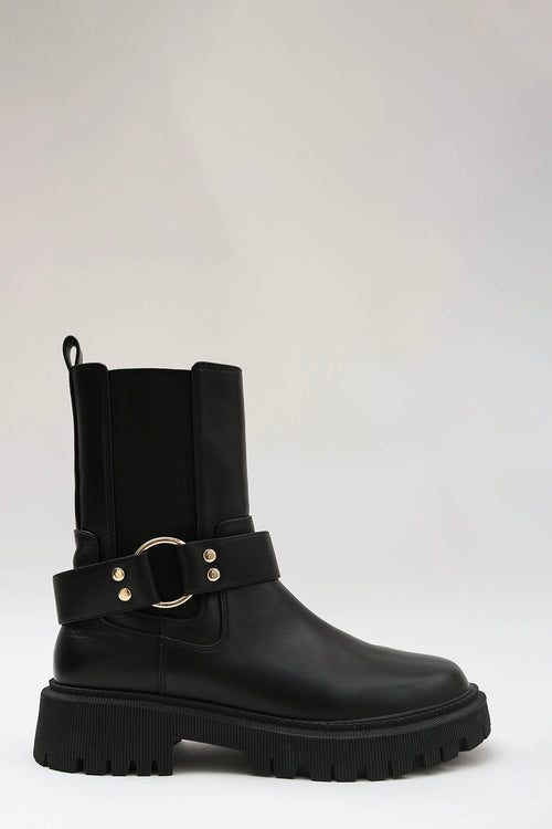 chief mid boot / black|gold