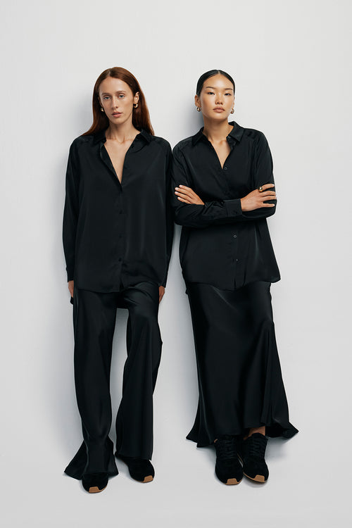 frame bias pant / black