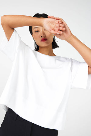 boxed tee / white