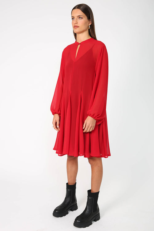 revive dress / rich red