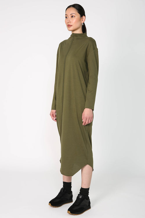 tracking dress / cactus green