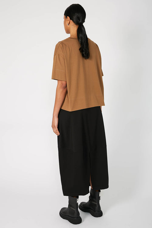 boxed tee / pecan brown