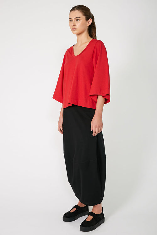 fare tee / chilli red