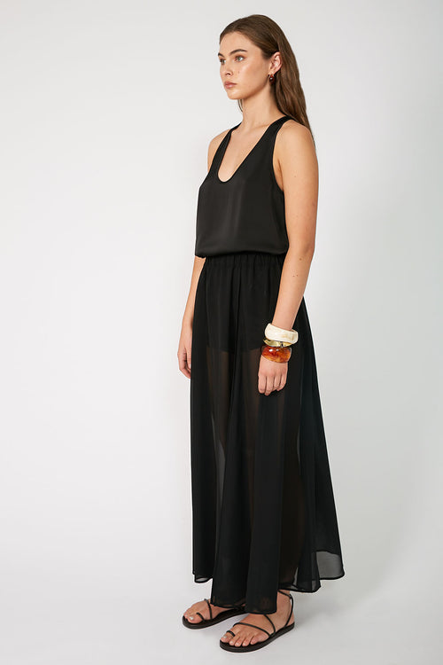 joined skirt / black