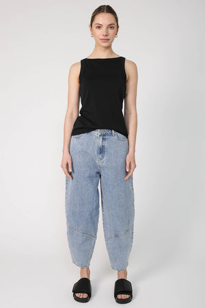 furthered jean / washed indigo blue