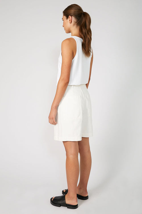 pillar short / ecru natural