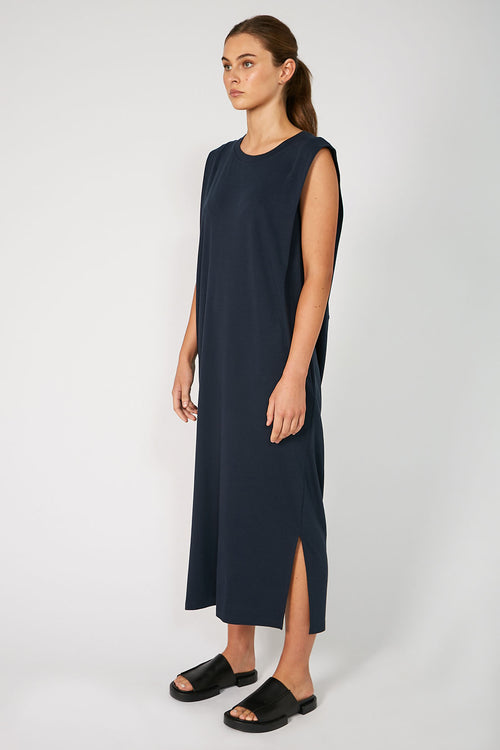 seek maxi dress / french ink