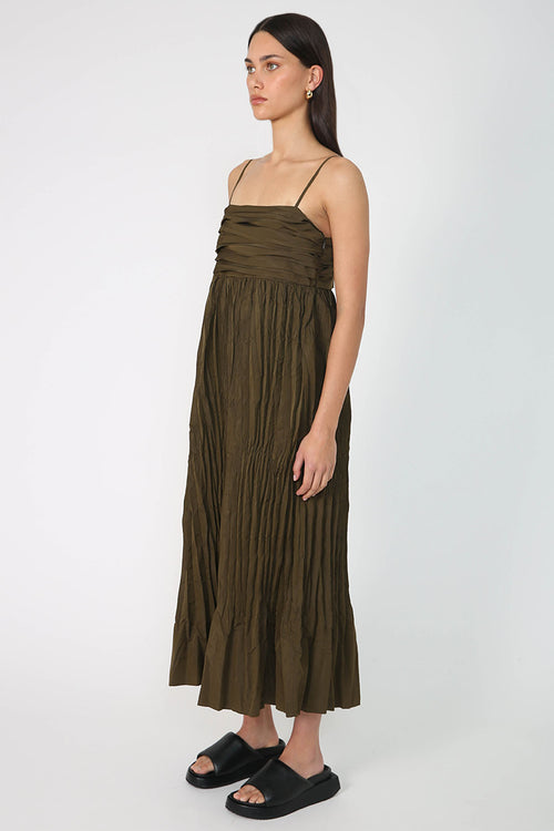 lyrical dress / khaki