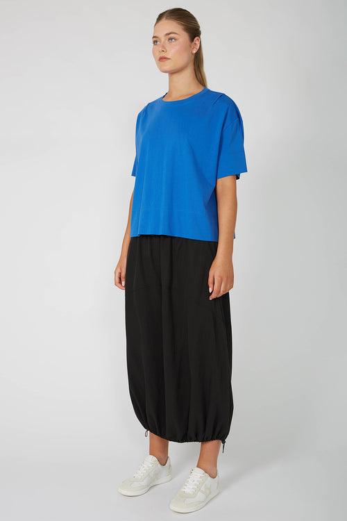 boxed tee / cobalt blue