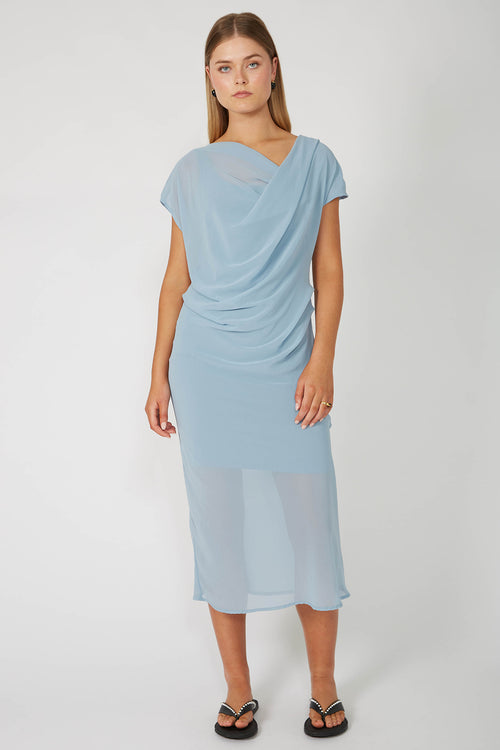 torrent dress / dusty blue