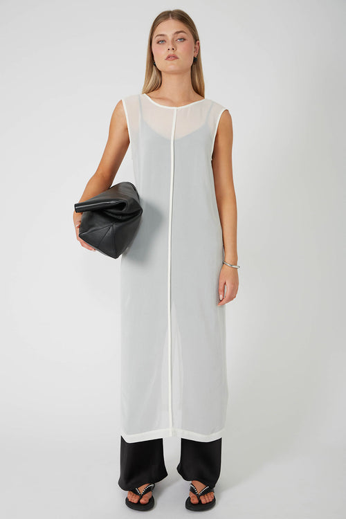 element midi dress / vintage white