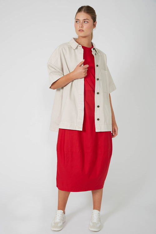 headspin dress / deep red