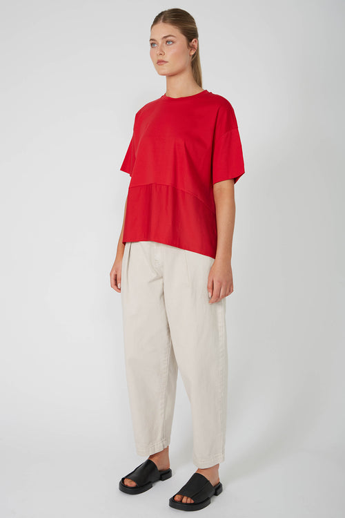 headstart tee / deep red