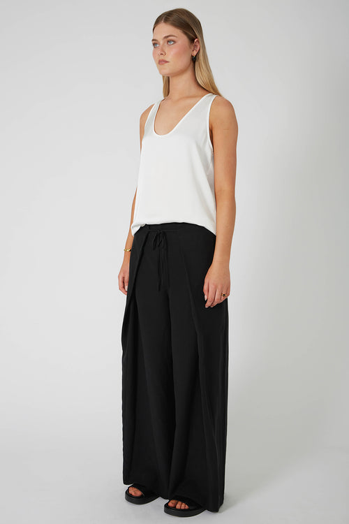 interlace pant / black
