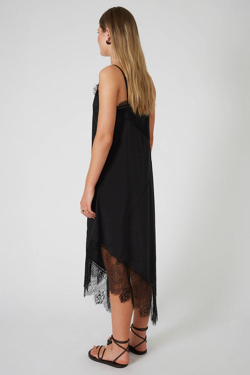 interweave maxi dress / black