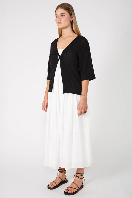 entice cardi / black