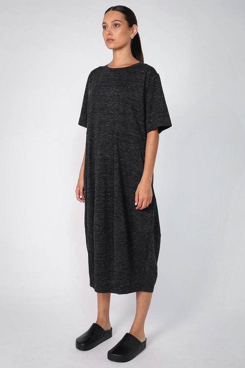 spin dress / charcoal fleck