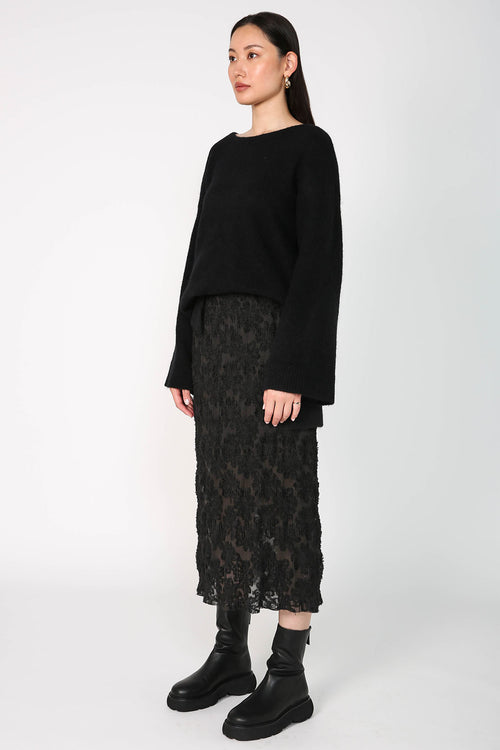 burn skirt / black