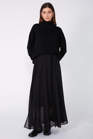 joined skirt / black