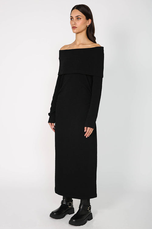 coil dress / black