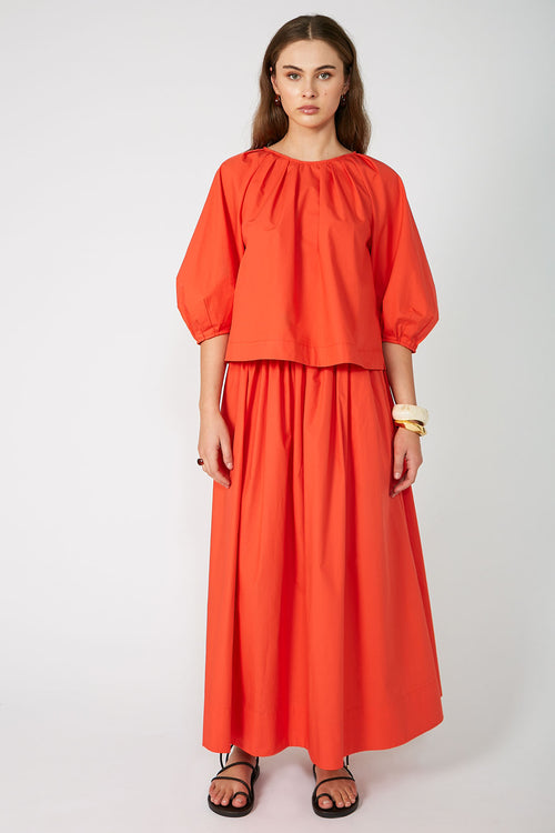cohesive skirt / tigerlily orange