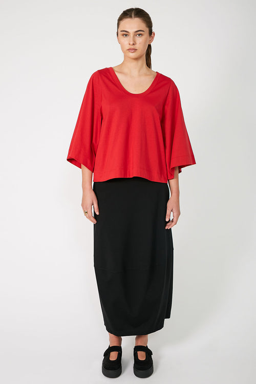 fare tee / chilli red