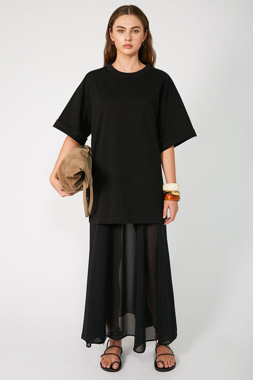 joined skirt / black