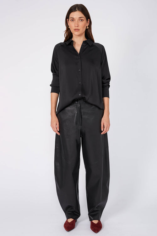 luxe encased pant / black