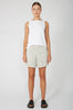 actually denim short / ecru|black pinstripe