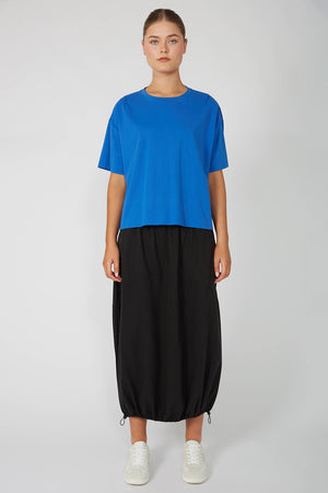 boxed tee / cobalt blue