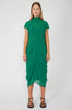 cove cap sleeve dress / emerald green