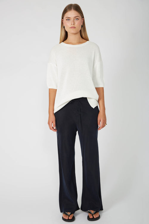 frame bias pant / dark navy