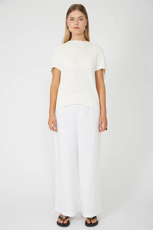 sphere sweater / white