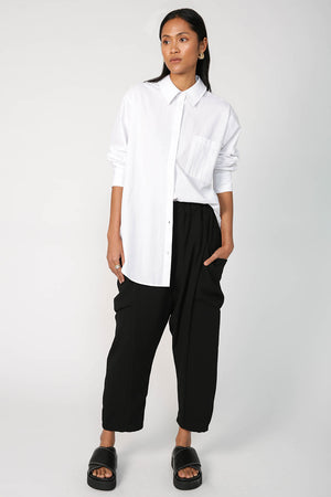 grid pant / black