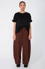 recede pant / chocolate brown