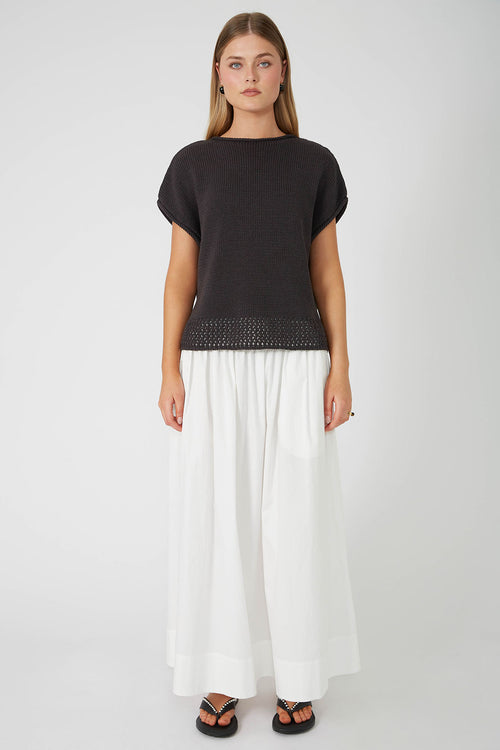 unify tee sweater / charcoal