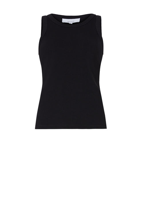 ridge rib tank / black