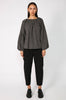 rue top / black|natural check