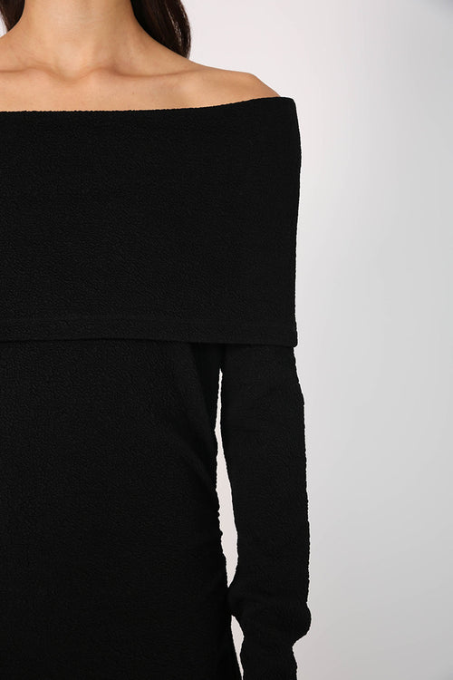 coil dress / black