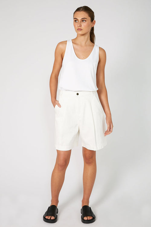 pillar short / ecru natural