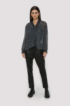 defying top / black|grey spot
